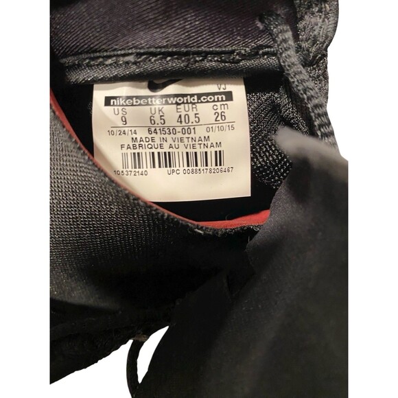 Nike Free 1.0 Cross Bionic Women's 9 Black Barefoot Running Training Shoes - Picture 5 of 9